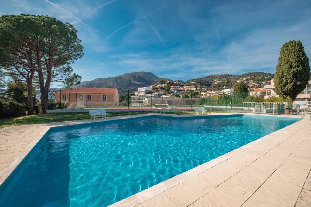 Appartement Familial 6P, Avec Piscine Et Tennis, Proche Mer Roquebrune-Cap-Martin Exteriér fotografie
